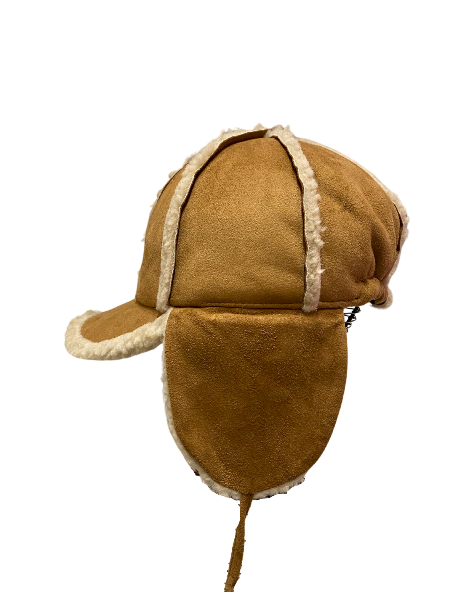 Shearling Trapper Hat - Beige