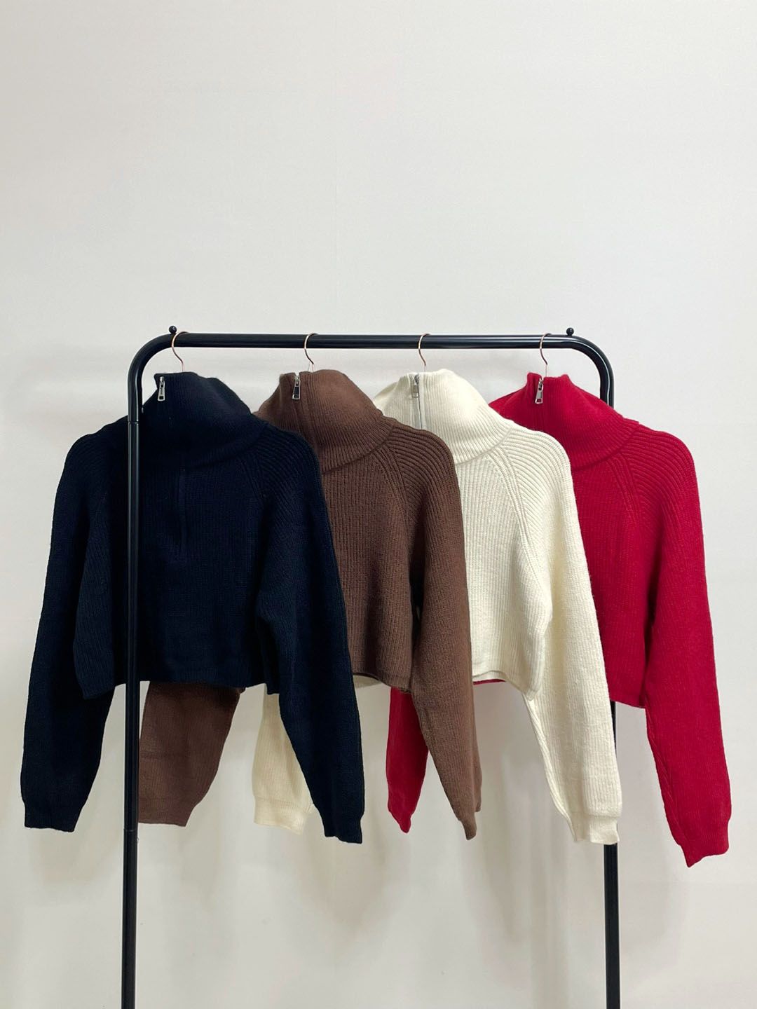 Cropped Half-zip Pullover