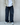 Side Snap Parachute Pants - Black