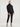 Shearling Denim Jacket- Black